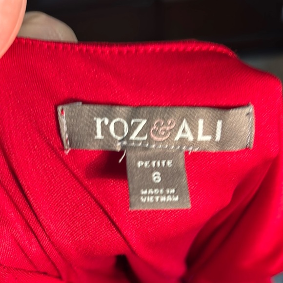 NWT Sexy red slinky dress with slimming ruched waist. - Picture 7 of 9